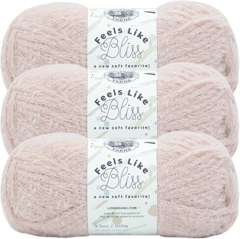 Lion Brand Yarn Feels Like Bliss Yarn, 1 Pack, Cocoa in Saudi Arabia