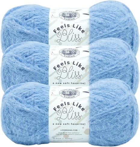 Lion Brand Yarn Feels Like Bliss Yarn, 1 Pack, Cocoa in Saudi Arabia