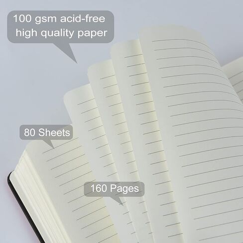 Coopay 24 Pack A5 Notebooks Bolks ، 160 صفحة ، ورقة سميكة 100gsm ، 8.3 × 5.5 بوصة المجلات الجلدية المبطنة لكتابة الأعمال المدرسية المكتبية ، دفتر محمول للرجال العاملة (الرمادي) in Kuwait