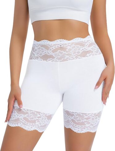 Hibluco Tummy Control Shapewear Lace Slip Shorts For Under Dresses Anti Chafe Women in Kuwait