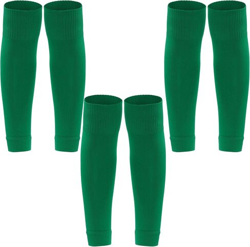 3 Pairs Black Leg Sleeve Socks Shin for Men Women Soccer Running Cycling in Kuwait