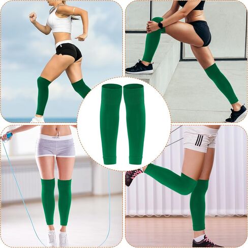 3 Pairs Black Leg Sleeve Socks Shin for Men Women Soccer Running Cycling in Kuwait