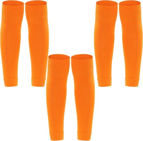 3 Pairs Black Leg Sleeve Socks Shin for Men Women Soccer Running Cycling in Kuwait