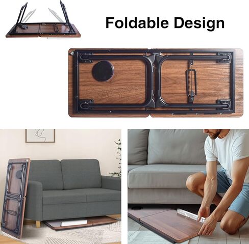 مكتب كمبيوتر محمول في السرير، طاولة مكتب من الخيزران قابلة للتعديل مع حامل كمبيوتر لوحي معقوفة للكمبيوتر المحمول والكمبيوتر اللوحي والهاتف وقراءة الكتب in Kuwait