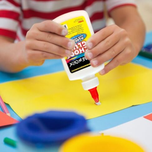 AUKSales Washable White Liquid Glue, 4oz (12 Count), Non-Toxic, Quick-Dry, Ideal for Slime, Arts & Crafts, School Supplies in Saudi Arabia