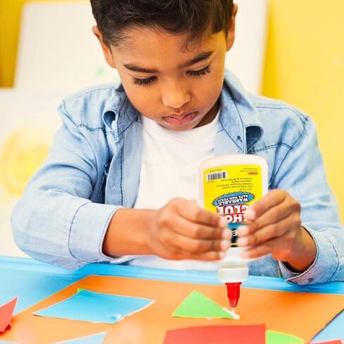 AUKSales Washable White Liquid Glue, 4oz (12 Count), Non-Toxic, Quick-Dry, Ideal for Slime, Arts & Crafts, School Supplies in Saudi Arabia