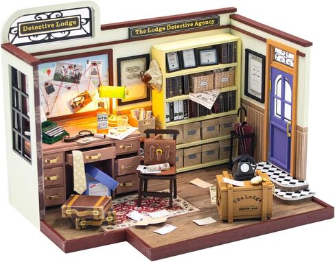DIY Miniature House Kit Arts and Crafts for Adults & Kids Mini House Building Kit - Dollhouse with Accessories Tiny Home Kit Houses Birthday Gifts (Cozy Coffee bar) in Saudi Arabia