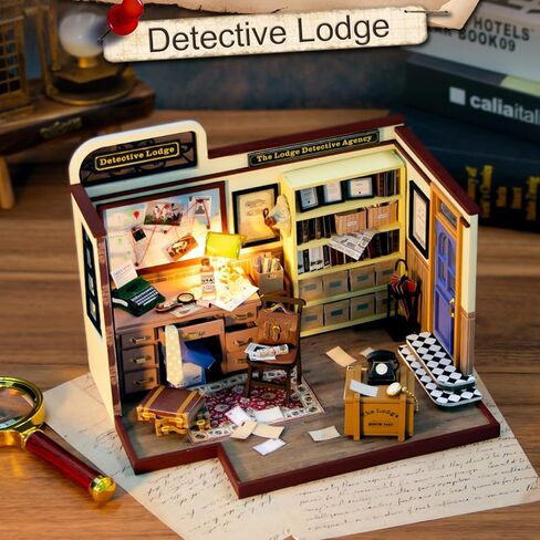 DIY Miniature House Kit Arts and Crafts for Adults & Kids Mini House Building Kit - Dollhouse with Accessories Tiny Home Kit Houses Birthday Gifts (Cozy Coffee bar) in Saudi Arabia
