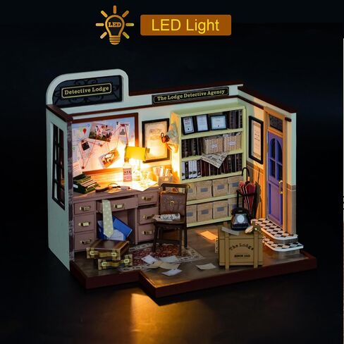 DIY Miniature House Kit Arts and Crafts for Adults & Kids Mini House Building Kit - Dollhouse with Accessories Tiny Home Kit Houses Birthday Gifts (Cozy Coffee bar) in Saudi Arabia