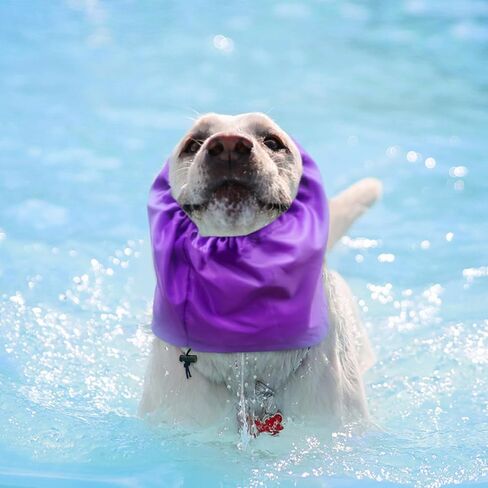 2 Pack Dog Bath Shower Cap, Dog Bathing Cap Waterproof Dog Ear Covers for Bath Ears Headband Snood Rain Hat Ear Wrap for Grooming (Pink+Yellow) in Saudi Arabia