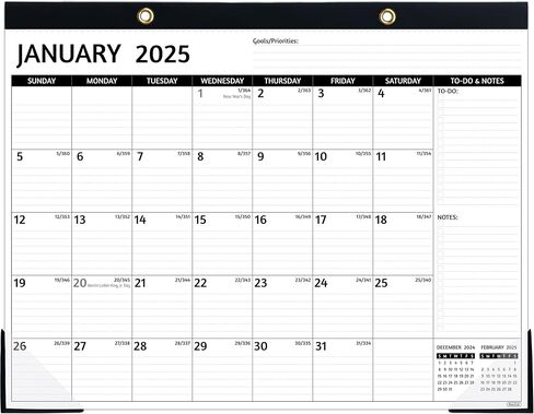 2025-2026 Desk Calendar – Jul 2025 – Dec 2026, 18 Monthly Desk Calendar 2025-2026, Large Desk Calendar, 22'' x 17'', 2025 Desk/Wall Calendar with Desk Pad, To-do Lists, Ruled Blocks, Corner Protectors in Saudi Arabia
