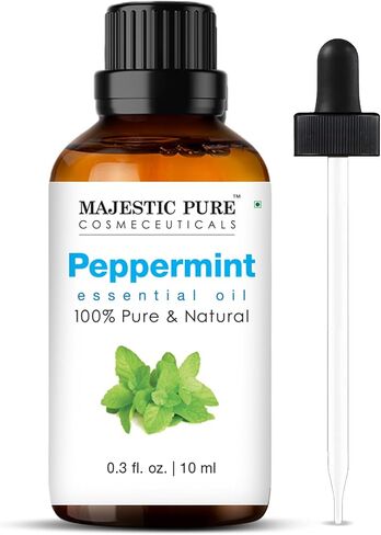 Majestic USDA Organic Lemongrass Essential Oil | 100% Organic Lemon Grass Oil | for Aromatherapy, Skin, Hair, Body, Massage, Diffuser, DIY Recipes| 0.33 fl oz in Kuwait