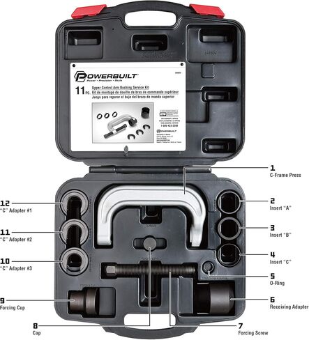 Powerbuilt Strut Spring Compressor, Removal, Installation, and Repair Vehicle Coil Springs, Safety Pins 648646 in Kuwait