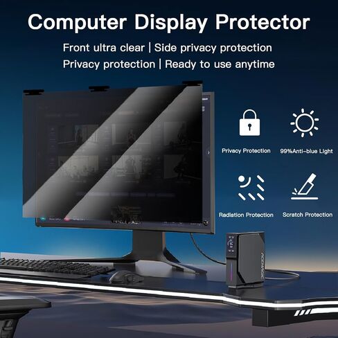 Magnetic MacBook Pro 14 inch Privacy Screen Protector (2021-2023, M1, M2), Removable Privacy Screen Filter for New MacBook Pro 14.2 inchs M1 Pro / M1 Max (A2442/A2779), Anti-Spy/Anti Blue Light in Saudi Arabia