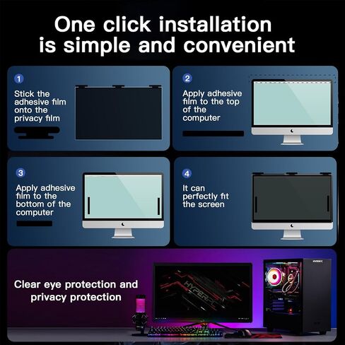 Magnetic MacBook Pro 14 inch Privacy Screen Protector (2021-2023, M1, M2), Removable Privacy Screen Filter for New MacBook Pro 14.2 inchs M1 Pro / M1 Max (A2442/A2779), Anti-Spy/Anti Blue Light in Saudi Arabia
