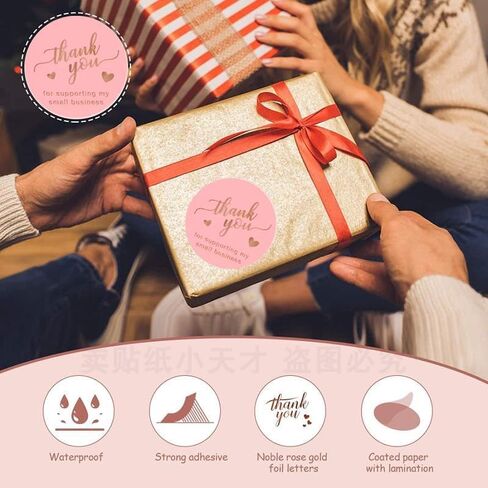 Thank You Stickers - 1 inch Thanksgiving Roll Labels Paw, 500 PCS Thank You Label for Boutiques, Giveaways, Envelope Seals, Small Business,Baking Packaging Cute (YT3) in Saudi Arabia