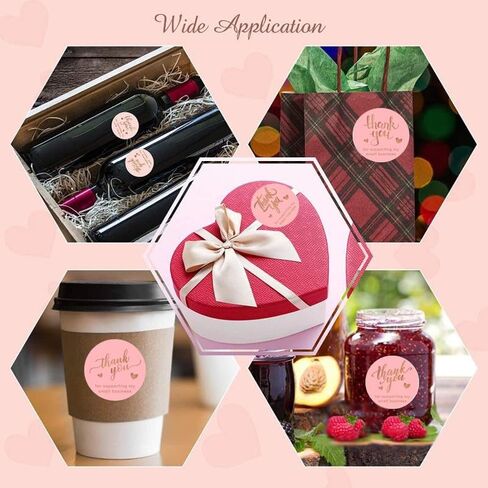 Thank You Stickers - 1 inch Thanksgiving Roll Labels Paw, 500 PCS Thank You Label for Boutiques, Giveaways, Envelope Seals, Small Business,Baking Packaging Cute (YT3) in Saudi Arabia