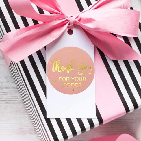 Thank You Stickers - 1 inch Thanksgiving Roll Labels Paw, 500 PCS Thank You Label for Boutiques, Giveaways, Envelope Seals, Small Business,Baking Packaging Cute (YT3) in Saudi Arabia