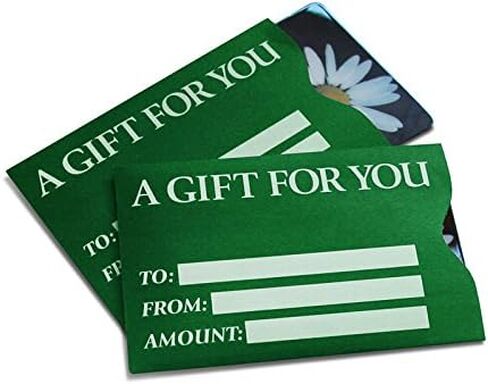 Gift Card Sleeve – Blue Simple Enjoy (100 Pack) in Kuwait