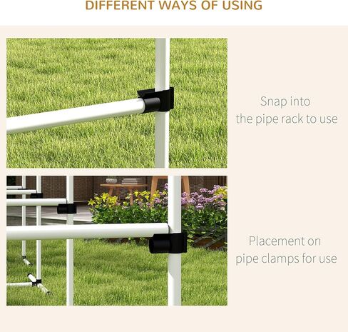 Pawhut 4 قطعة معدات التدريب على خفة الحركة للكلاب لدورة خفة الحركة مع قضبان قفز قابلة للتعديل ، وشملت حقيبة حمل ، وتوضيح الشريط العلوي ، الأبيض in Kuwait