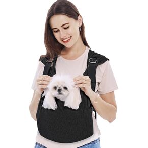 حاملة حاملة حبال Supet Dog ، حاملة الكلاب الأمامية الخالية من الكلاب الكلب الصغير ، حاملة حبال حيوان أليف ناعم ، غلاف قماط قابل للتعديل ، تقليل آلام الرقبة الخلفية (زائد ، رمادي)