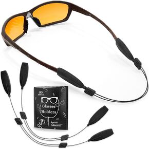 حامل سلاسل Sigonna Sigonna - No Tail eyeglasses حاملي حزام - سلسلة نظارات العين - سلاسل النظارات السلكية للنساء - 13 "نظارات الحبل الحبل - 2 PCS
