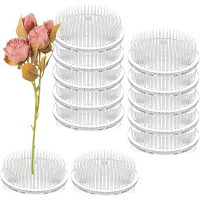 Younthye 12pcs زهرة بلاستيكية ضفادع للترتيبات مزهرية دبوس البلاستيك ضفدع زهرة واضحة ضفدع زهرة 2.76 بوصة دبابيس الزهور الضفدع الزهري لزينة النبات ، النشاط الصيفي ، زحف الزفاف