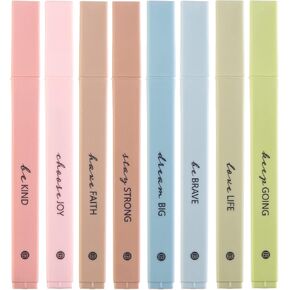 DIVERSEBEE Bible Highlighters with Soft Chisel Tip, 5 Pack Single Color Pens No Bleed, Quick Dry, Cute Aesthetic Markers for Bible Study Journaling Supplies (Green) in Kuwait