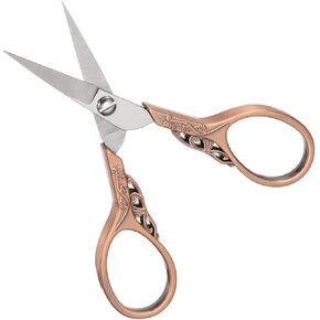 uxcell Sewing Scissors Stainless Steel Tailor Scissors Durable Sewing Shears Delicate Sewing Shears for Embroidery Sewing Handcraft Craft Everyday Use Art Work DIY Tools Pink