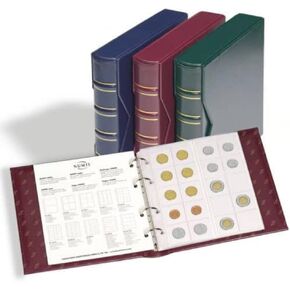 Leuchtturm Numis 317360 Ring Binder Classic Design مع حالة وقائية وآلية 4 حلقات 235 × 240 × 60 مم أزرق