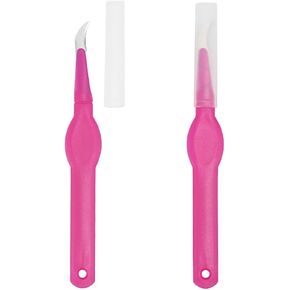 HAHIYO Pink Seam Ripper Ergonomic Grip Thread Stitch Remover Tool Sewing Stitch Cutter Thread Ripper Unpicker Sewing Accessory&Supply for Crafting Notions Quilting Sewing Hem, 5.4-Inch 2PCs