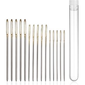 15pcs Cross Stitch Needles Large Eye Sewing Needles Embroidery Needles for Hand Sewing 22 & 24 & 26 Gauge tip Needle Stainless Steel Embroidery Thread Needle for Hand Sewing Art Crafts