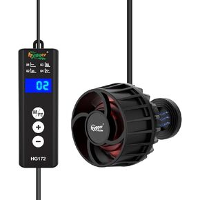 hygger Lite Wave Maker For 50-120 Gallons Aquarium Adjustable Circulation Pump with Magnetic Base Fish Tank DC Powerhead for Coral Reef and Freshwater Up to 2114 GPH