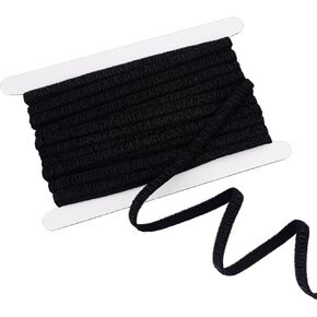 MAYJOYDIY 10.94 Yards White Bra Strap Decorative 3/8 inch Plush Bra Edging Elastic Band Trim Nylon Bra Elastic Strap Shoulder Trim for Bra Straps Lingerie Making Craft Sewing