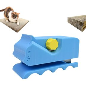 Aimery Cat Scratcher Cutter, 3D Printed Cardboard Strip Tool, Eco-Friendly Handheld Cutting Tool for DIY Cat Scratchers, 3D Printing Tool for Cat Lovers, Scratcher Accessories & Parts (Pink)