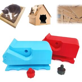 Cardboard Cutter for Cat Scratchers, Handheld Cardboard Cutter Tool Handmade DIY Cardboard Strip Cutter for Cat Lovers - 2PC