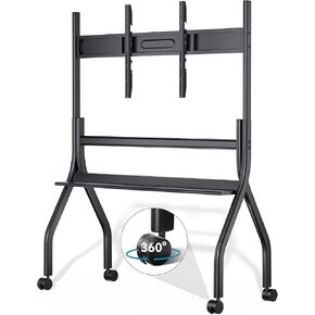 HKMLC Smart Board Stand for 55"– 86" Interactive Whiteboard, Mobile Portable Stand with Wheels, Design for Classroom Home Office