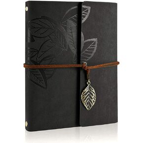 Scrapbook,ZEEYUAN Memory Scrapbooking Leaf Soft Leather Photo Album Family Photo Book Special Christmas Valentines Birthday Gifts Unique Present for Women