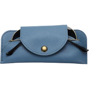 uxcell Eyeglass Cases Leather Sunglass Case Glasses Pouch with Magnetic Snap