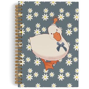Duck Spiral Notebook, Just a Girl Who Loves Ducks Journal Notebook, Duck Lovers Gifts, Cute Duck Notebooks for School Work, Girly Duck Office Supplies Gifts for Teen Girls Women, 5.5x8.3 Inch in Kuwait