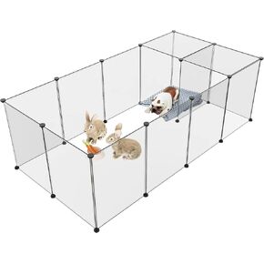 Puppy Playpen Portable Animals Small Playpen ، Pet Playpen Yard Fence لخنازير غينيا ، الأرنب ، القوارض ، الفئران ، الهامستر ، القنفذ ، الجراء ، السلاحف