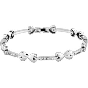TOPGRILLZ Anklets for Women - 2 mm Heart Bows Design 14K Gold Plated 5A Cubic Zirconia Ankle Bracelets with Fold Over Clasp - Summer Beach Jewelry, 8 IN / 9 IN / 10 IN