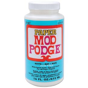Waterbase Sealer, Glue and Finish for Paper (16-Ounce), Matte Finish