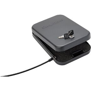 SnapSafe Portable Lock Box for Guns and Valuables – Includes Lock Box, 2 Keys and Patented Security Cable – An Ideal Car Gun Safe