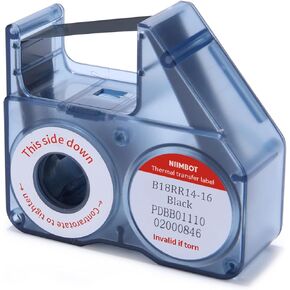 NIIMBOT Compatible Labeling Ribbon, Replacement Refill Tapes for B18 Thermal Transfer Label Printer, Clear Printing Long Storage Time, Up to 16 Meters, Blue