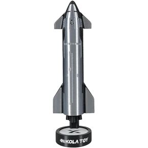 Model Starship Model 1: 200 مقياس - صاروخ فضاء مع مصابيح LED ووظيفة التغذية - زخرفة سطح المكتب الصاروخية القابلة للتحصيل ، هدية مثالية لعشاق الفضاء (النسخة الكاملة)