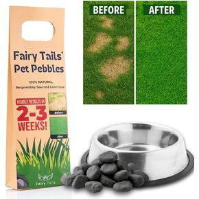 Fairy Tails' Pet Pebbles - Natural Dog Urine Neutraliser for Water Bowls, Grass Repair, Urine Burn Patch Repair/Stain Preventer for Pets