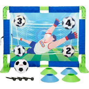 مدرب كرة القدم الصغير Tikes Tikes Totsports مع 9 ملحقات ، ألعاب رياضية نشطة ، للأولاد والبنات الذين تتراوح أعمارهم بين 3 سنوات