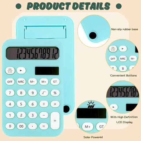 Basic Calculator,Small Calculator,Cute Calculator,Solar Calculator,Mini Calculator,Simple Calculator,Calculators Desktop,Desk Calculator,Mechanical Calculator,School Calculator,Pocket Calculator White in Saudi Arabia