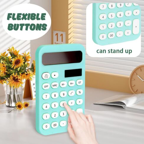 Basic Calculator,Small Calculator,Cute Calculator,Solar Calculator,Mini Calculator,Simple Calculator,Calculators Desktop,Desk Calculator,Mechanical Calculator,School Calculator,Pocket Calculator White in Saudi Arabia